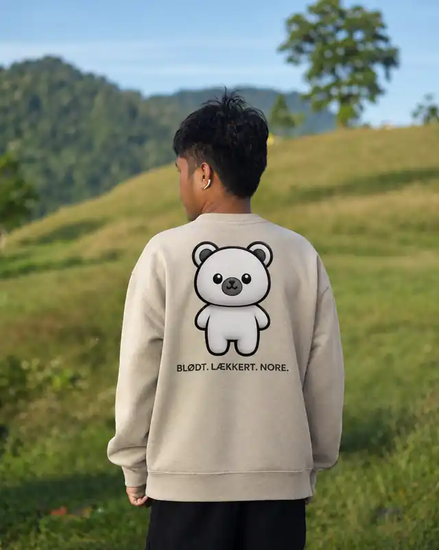 Bamse Sweatshirt Sand – rygprint
