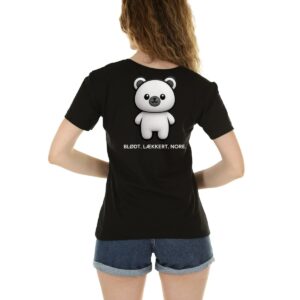 Bamse T-shirt Sort – rygprint