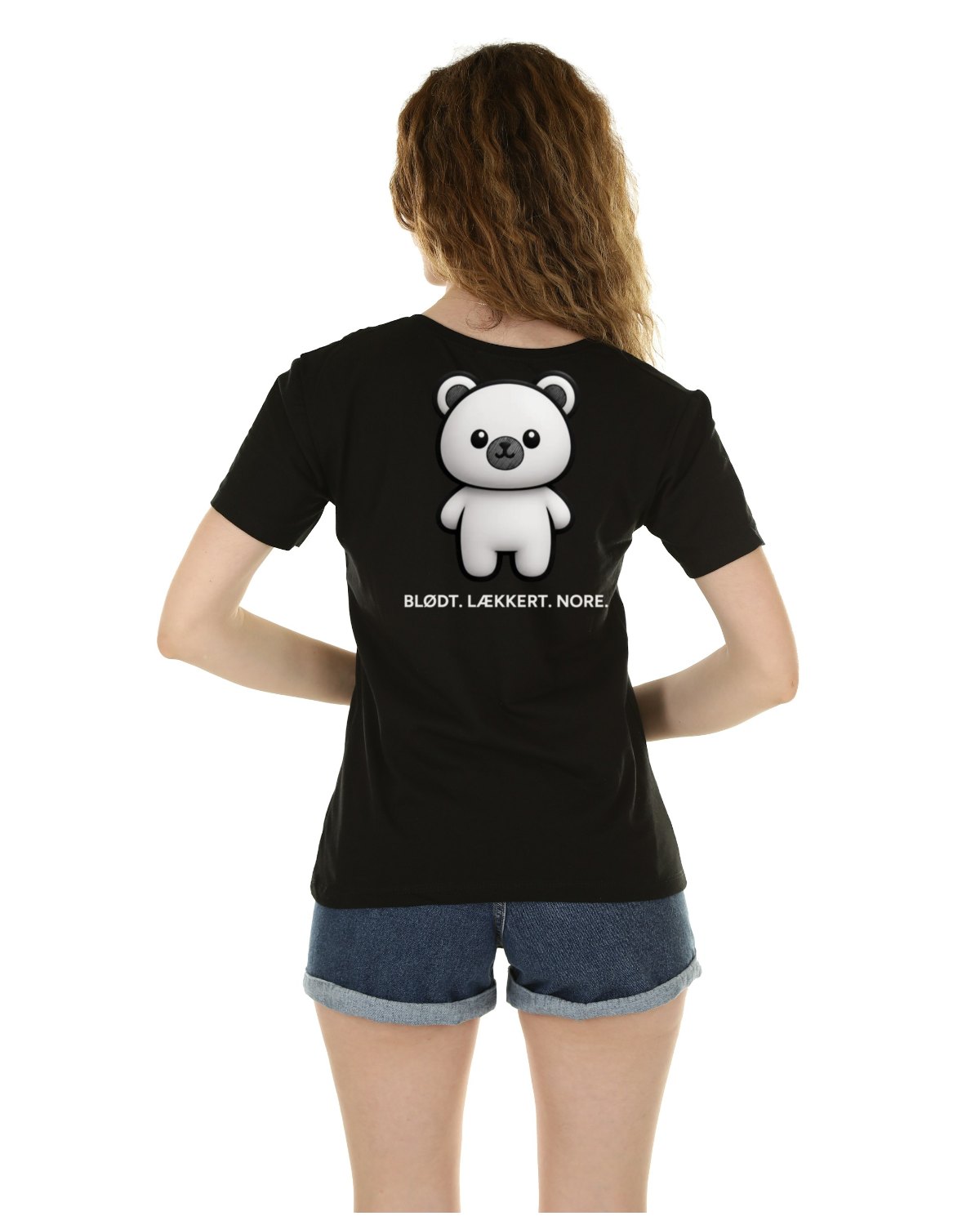Bamse T-shirt Sort – rygprint