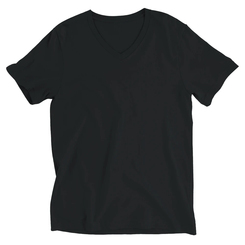 NORE V-neck T-shirt i sort – på model