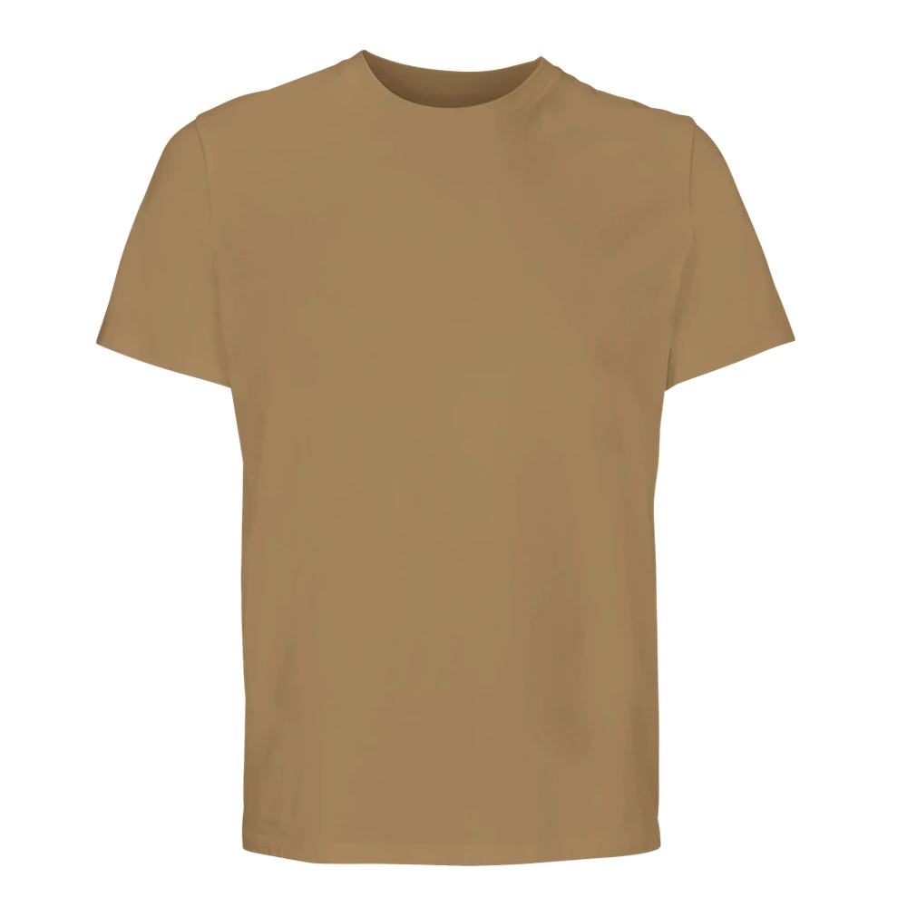 NORE Organic T-shirt i mørk beige – forside