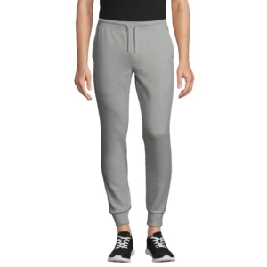 NORE Joggers i gråmeleret – på model