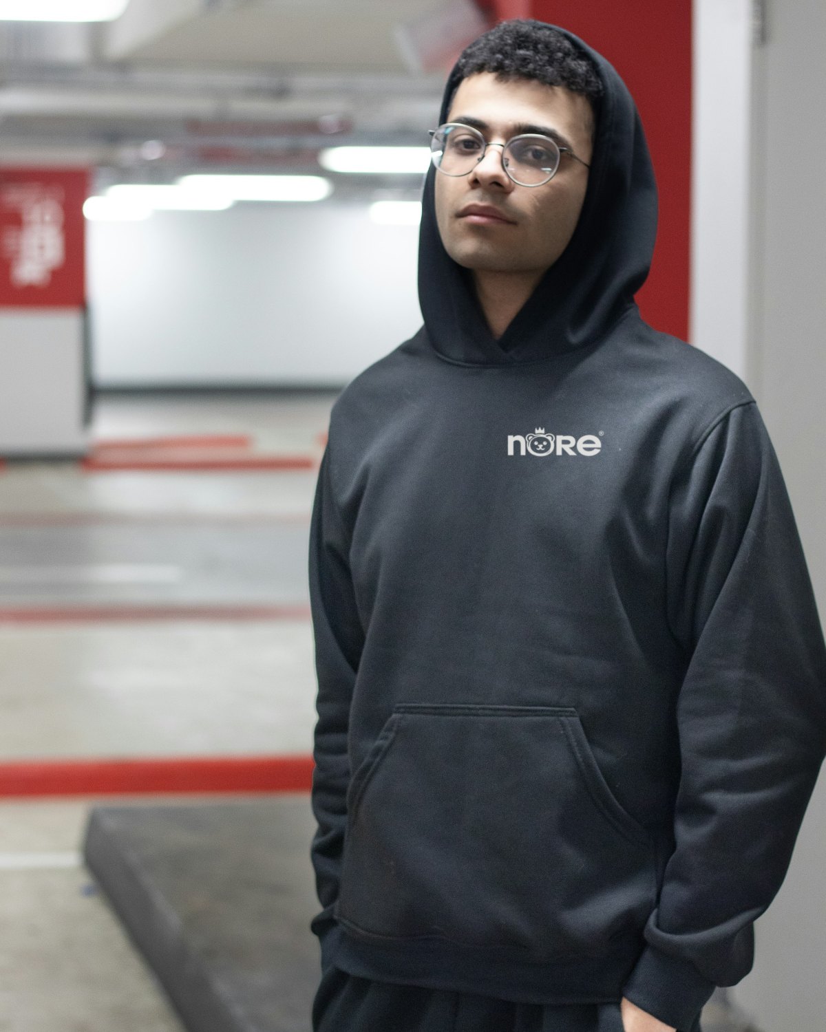 NORE Heavy Hoodie Sort