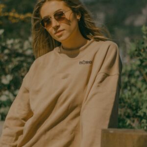 NORE Sæt Sweatshirt & Shorts Sand