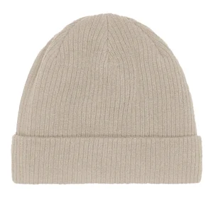 NORE Organic Beanie i sand – forside