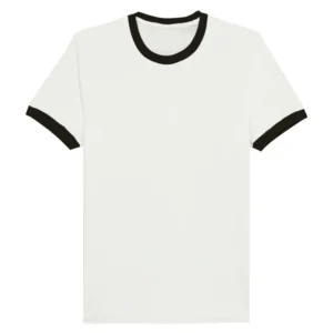 NORE Ringer T-shirt i hvid/sort – forside
