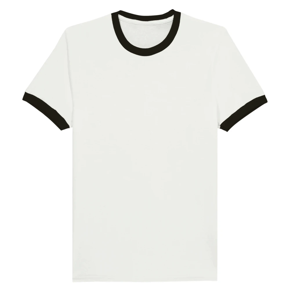 NORE Ringer T-shirt i hvid/sort – forside