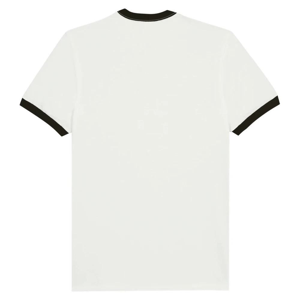 NORE Ringer T-shirt i hvid/sort – bagside