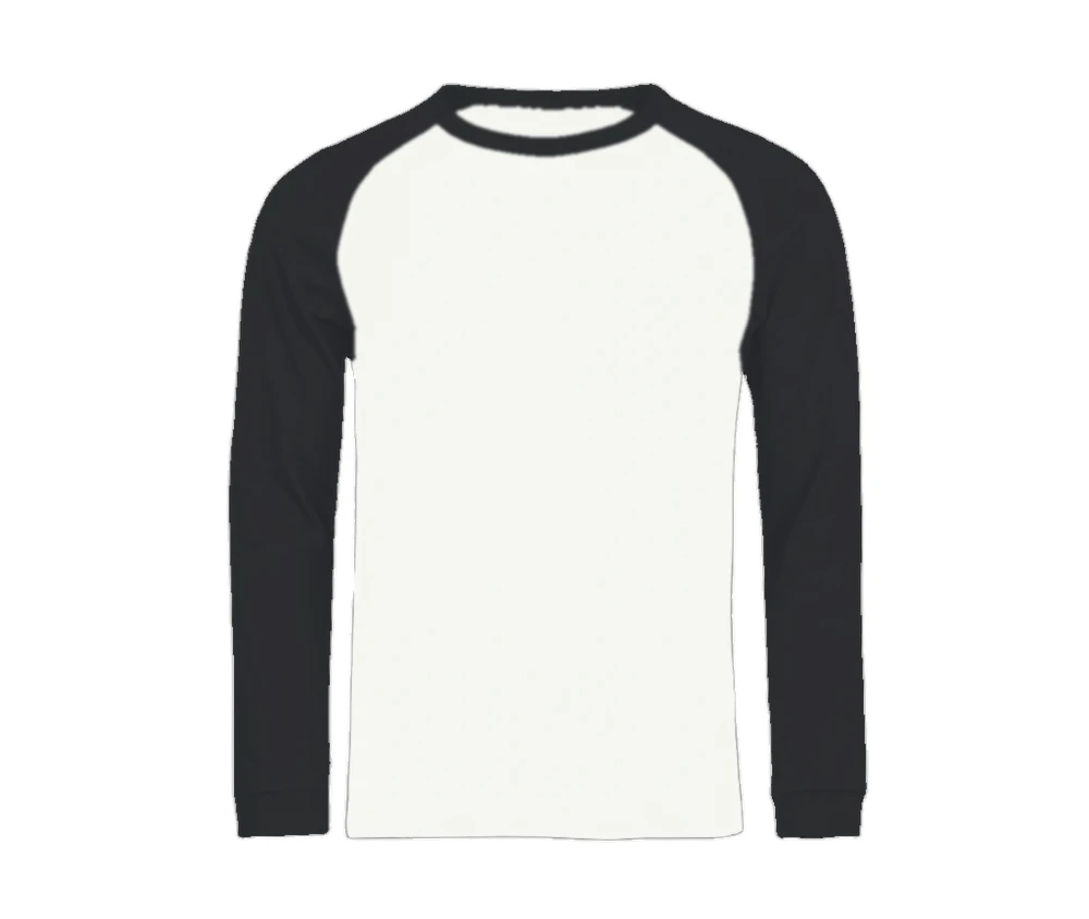 NORE Baseball Longsleeve i hvid/sort – forside