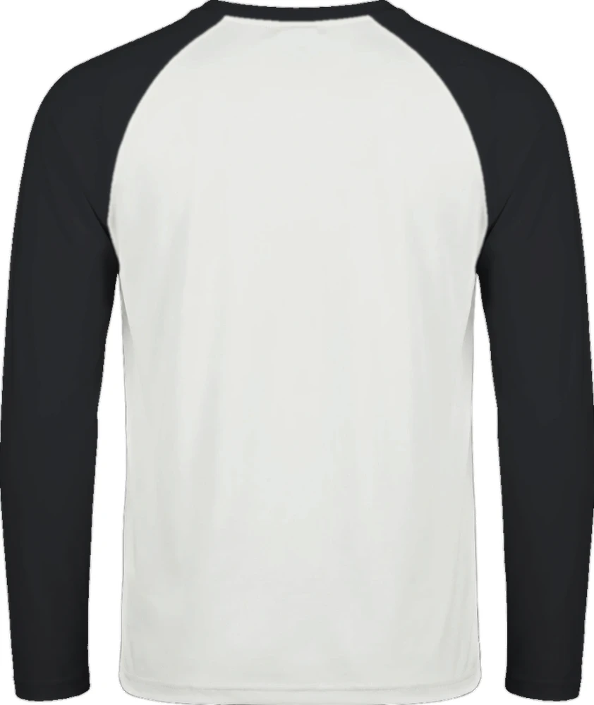 NORE Baseball Longsleeve i hvid/sort – bagside
